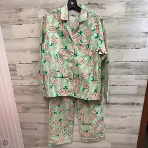 Pajamas 2pc By oak lane  In Green, Size: Xs