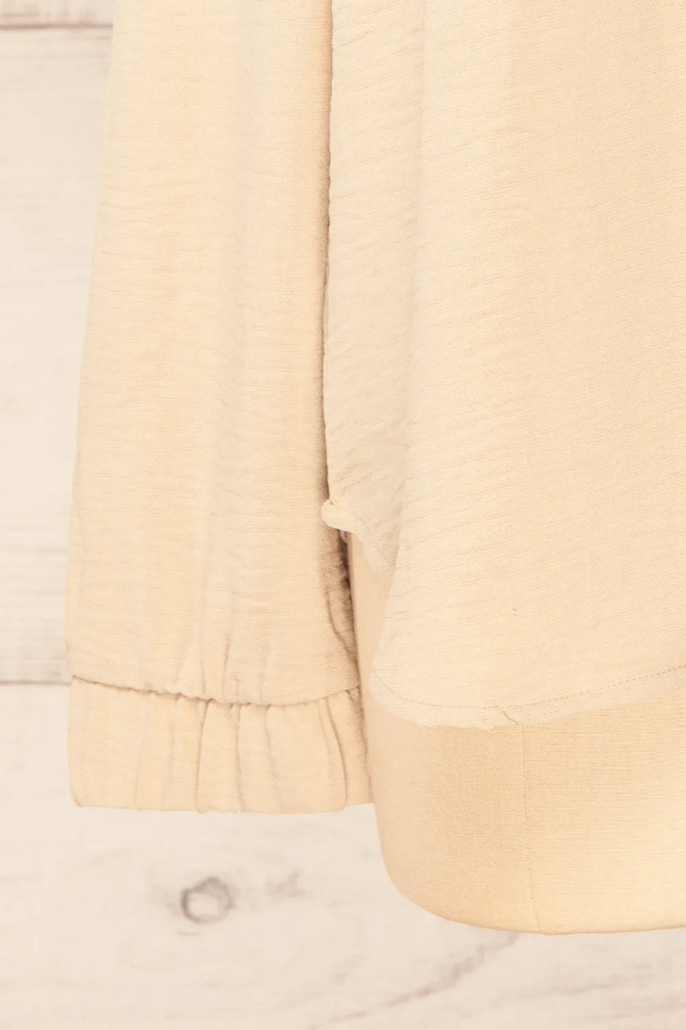 Palanga | Beige Button-Up Blouse