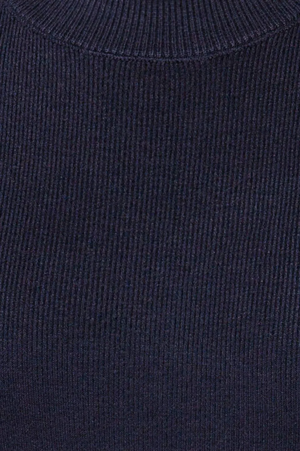 Palermo Navy | Short Sleeve Mock Neck Top