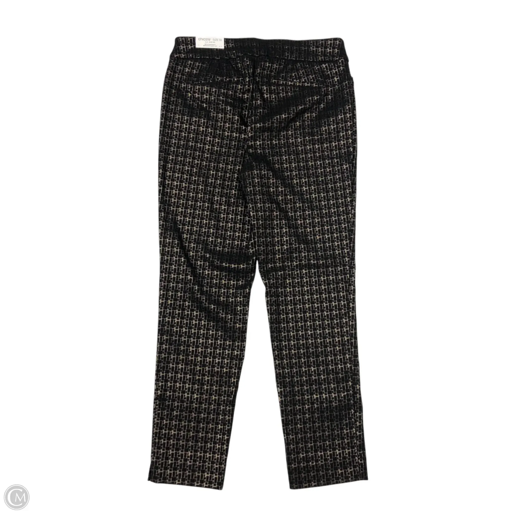 Pants Chinos & Khakis By Chicos In Black & Cream, Size: 8