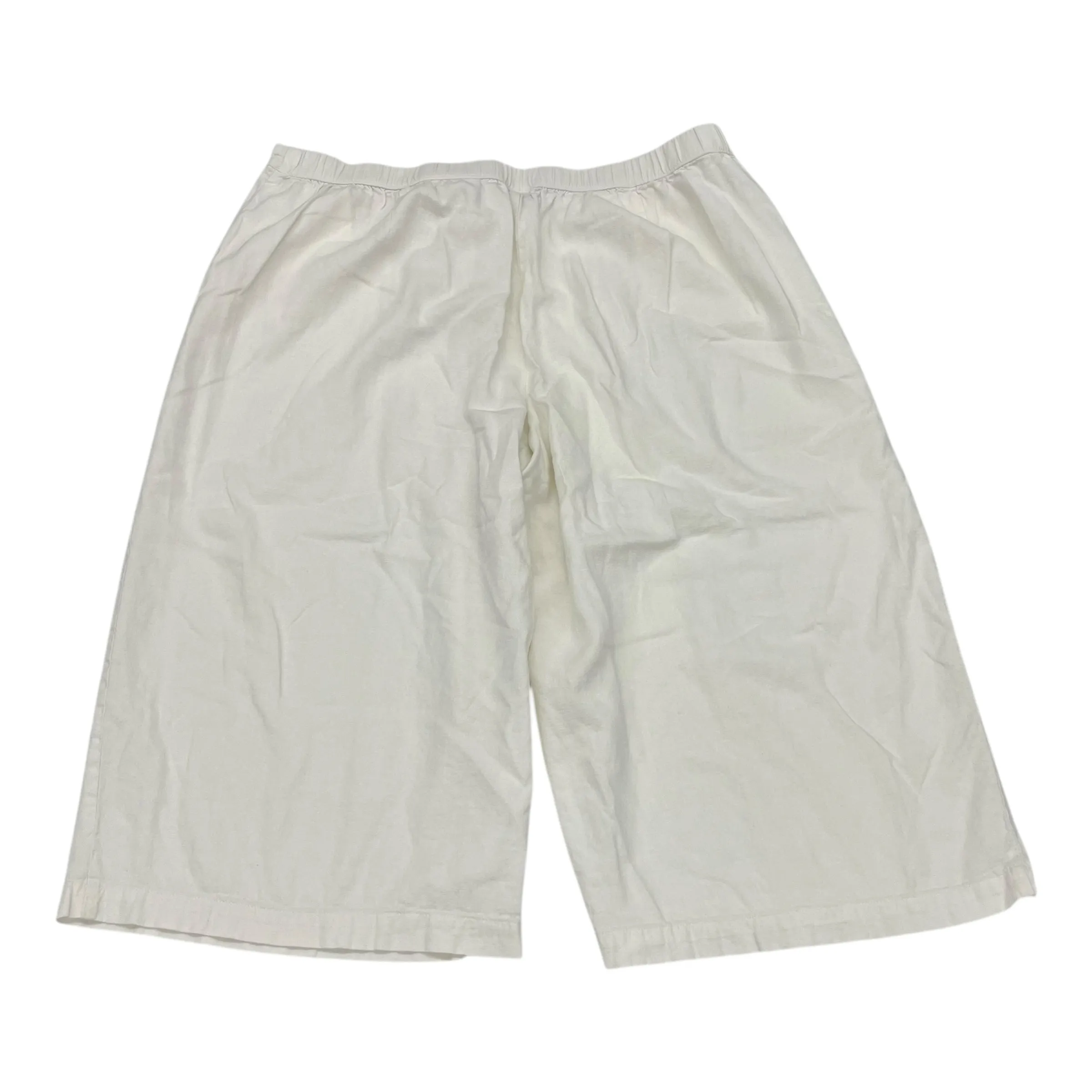 Pants Cropped By Ana In White, Size:Xxxl