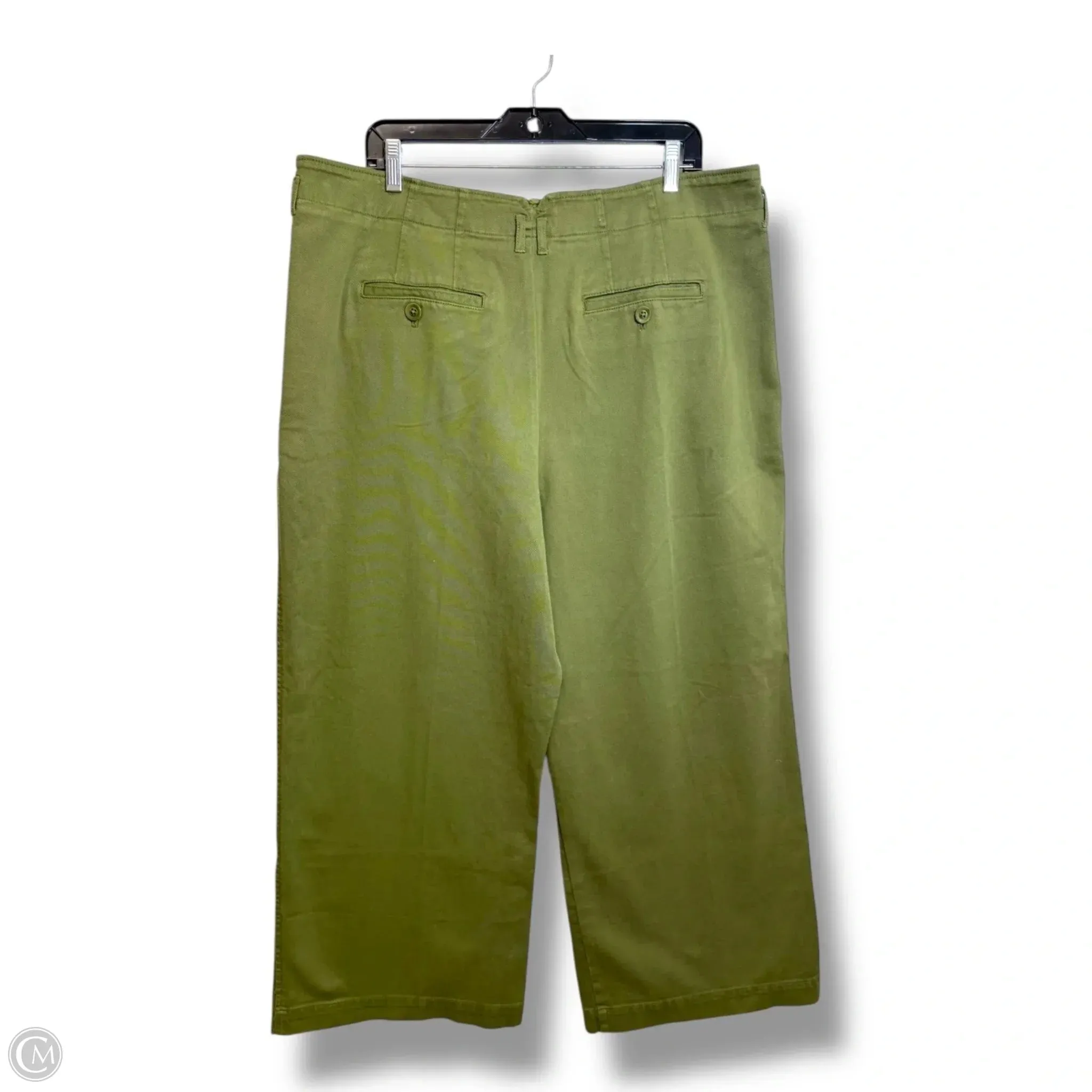 Pants Cropped By Anthropologie In Green, Size: 16