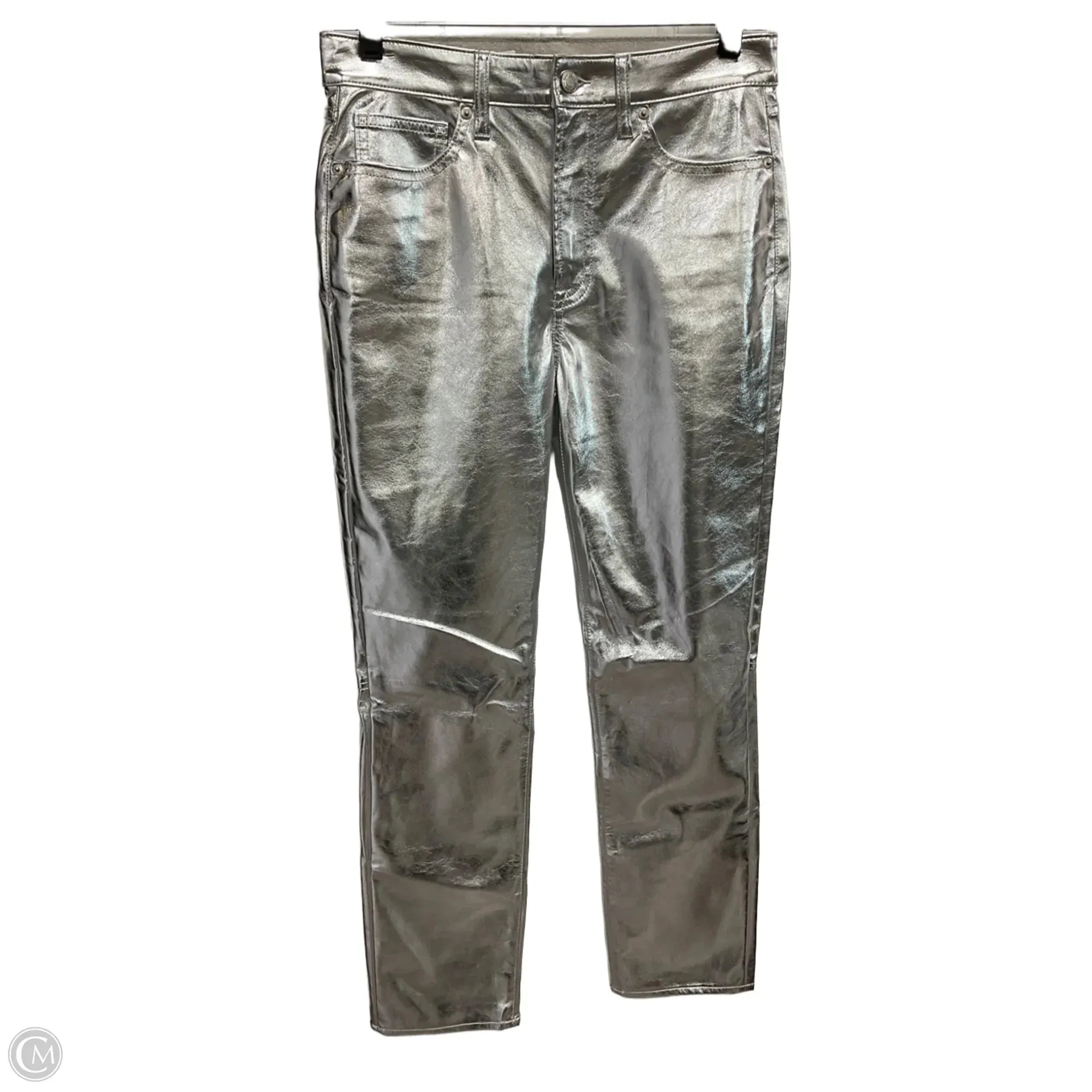 Pants Cropped By Gap In Silver, Size: 6