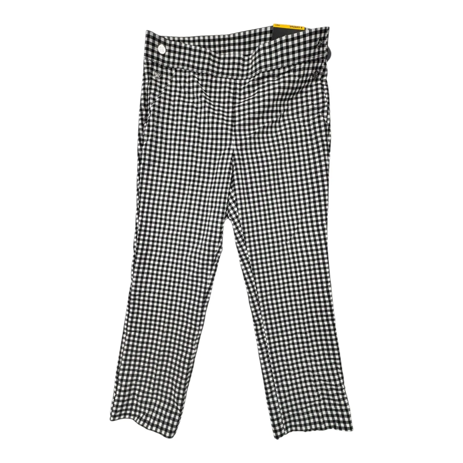 Pants Cropped By Rafaella In Black & White, Size:8