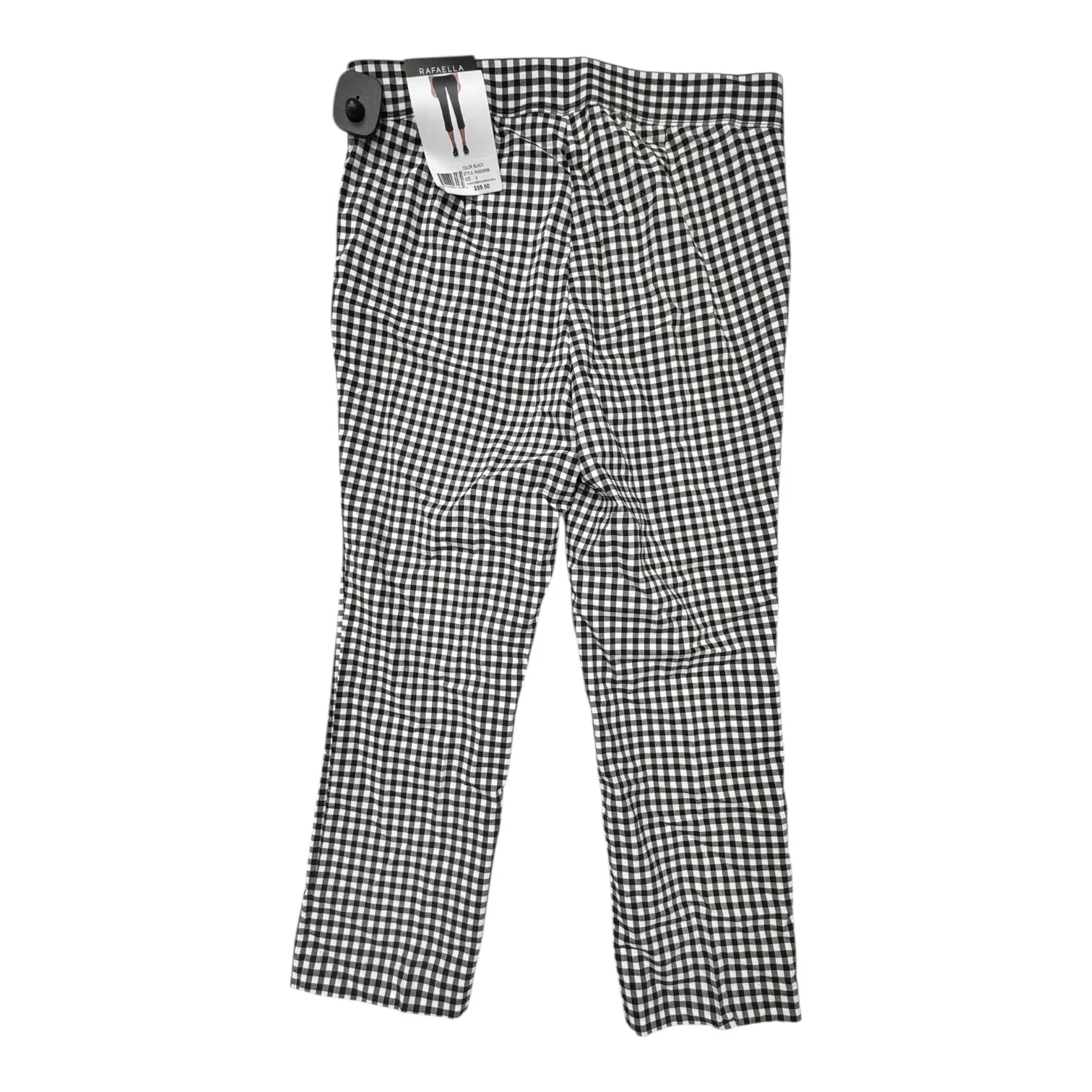 Pants Cropped By Rafaella In Black & White, Size:8