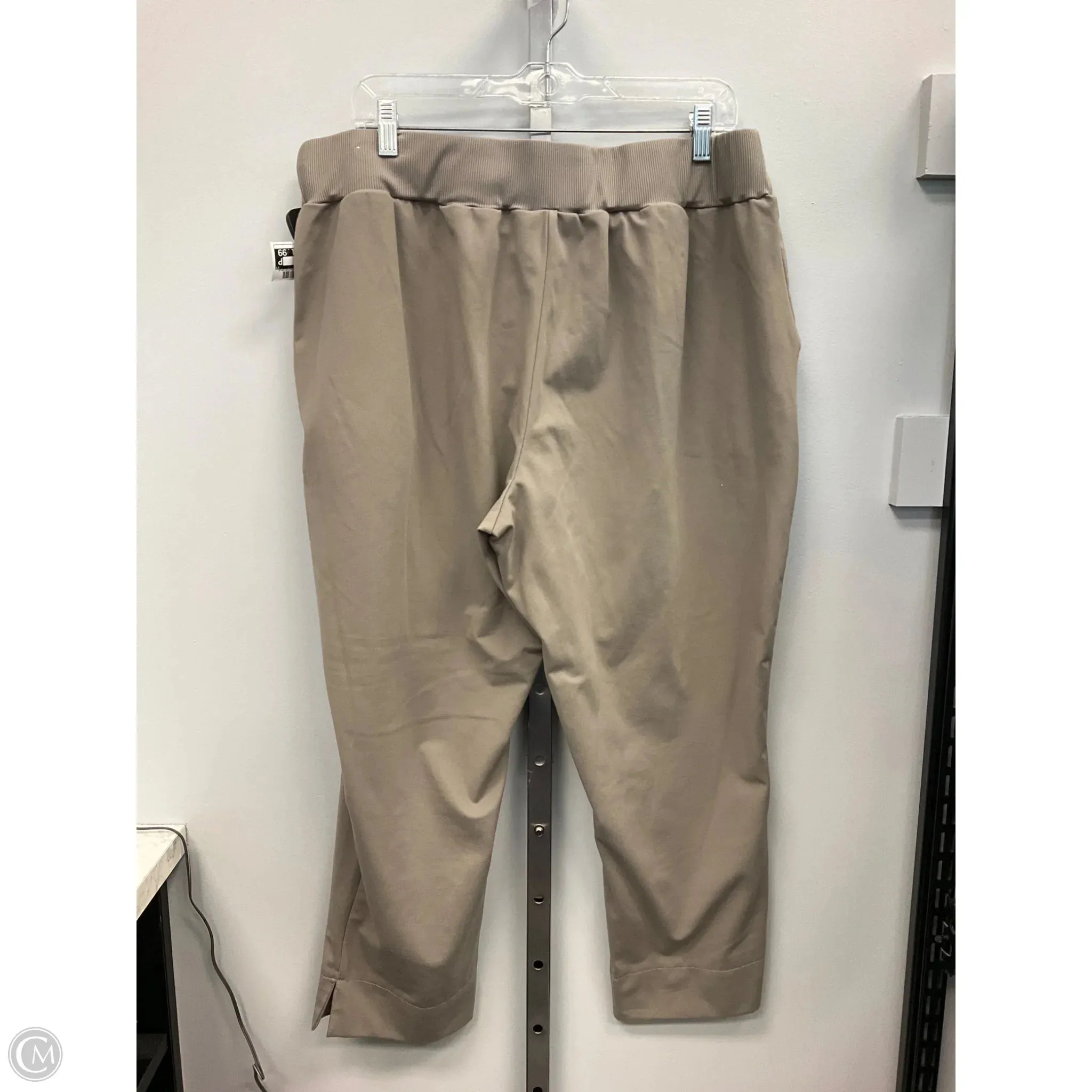 Pants Cropped By Zac And Rachel In Taupe, Size: 1x