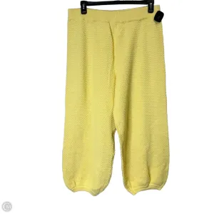Pants Joggers By Free People In Yellow, Size: Xl