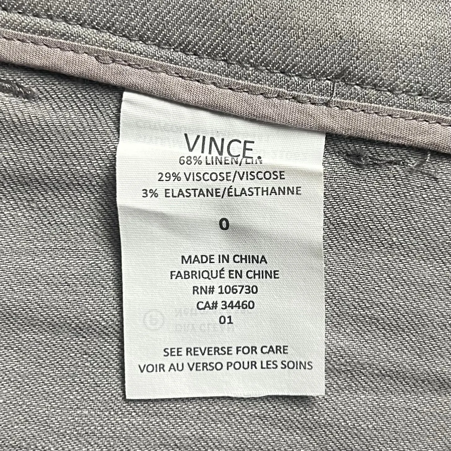Pants Joggers By Vince In Grey, Size: 0