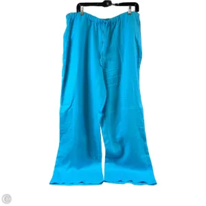 Pants Linen By Kate Hill In Blue, Size: 12