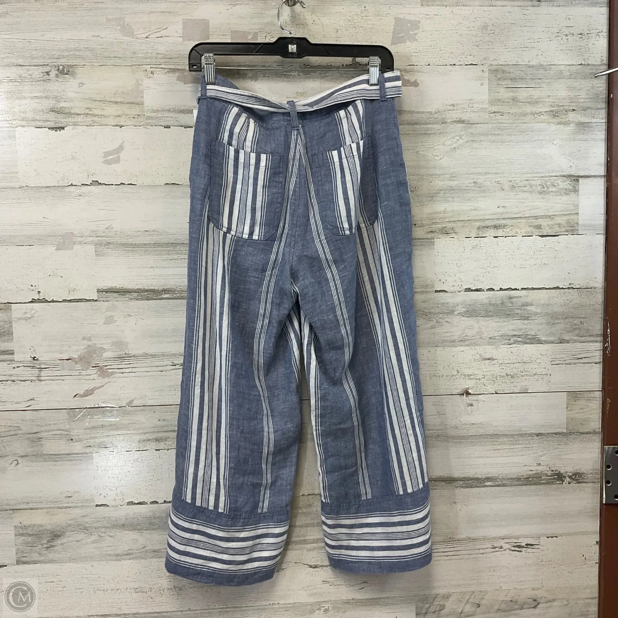 Pants Linen By Lauren By Ralph Lauren In Blue, Size: 6