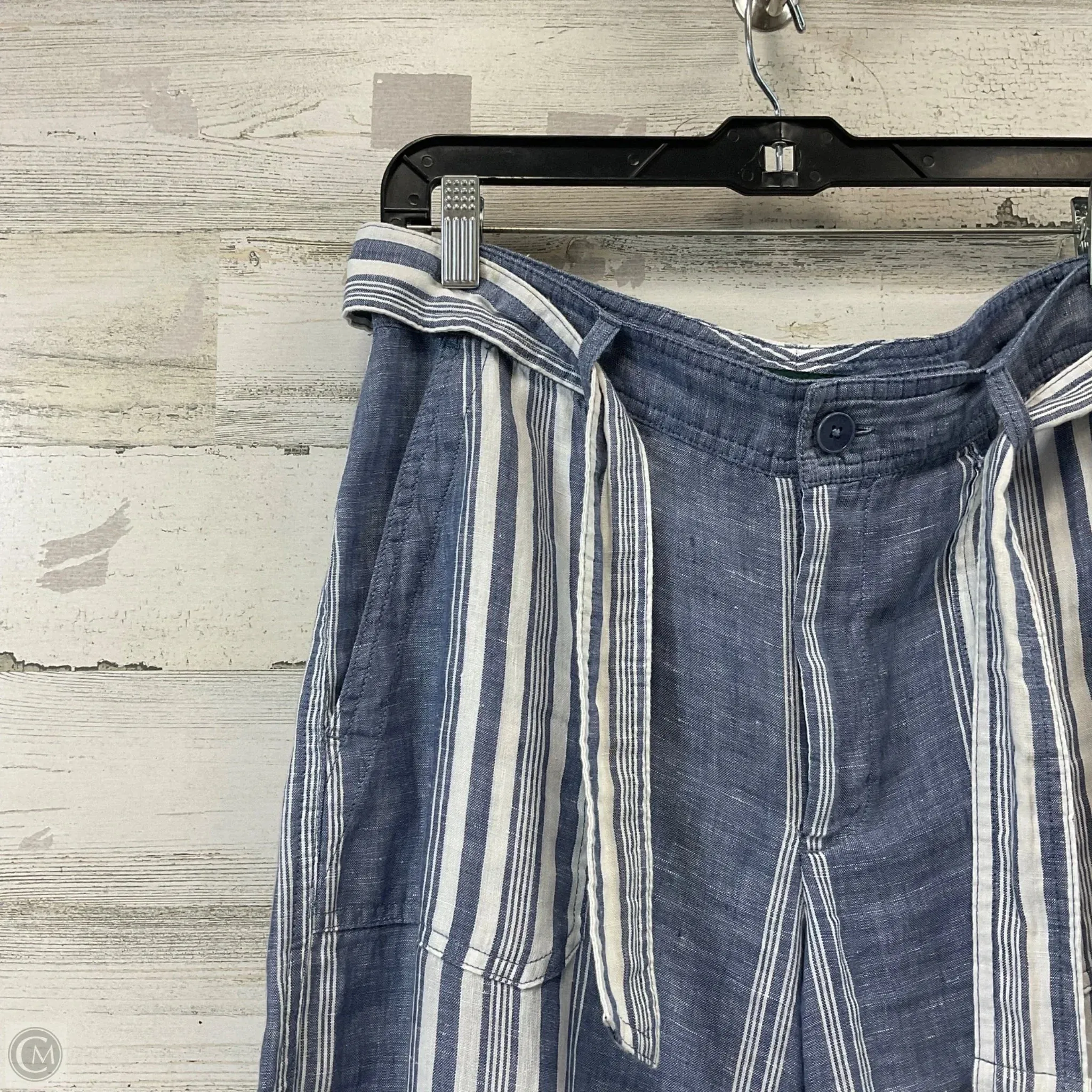 Pants Linen By Lauren By Ralph Lauren In Blue, Size: 6