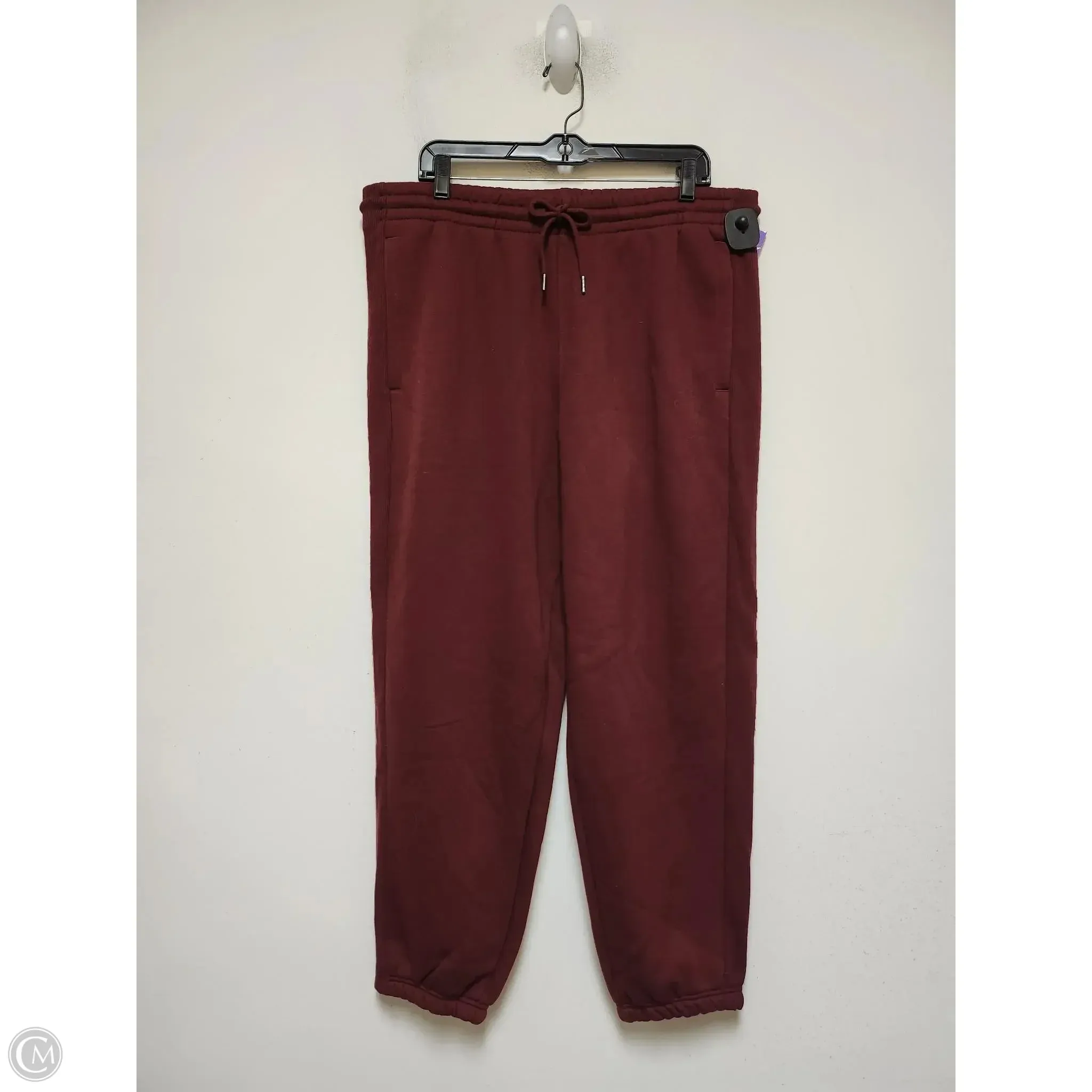 Pants Set 2pc By Members Mark In Maroon, Size: 14