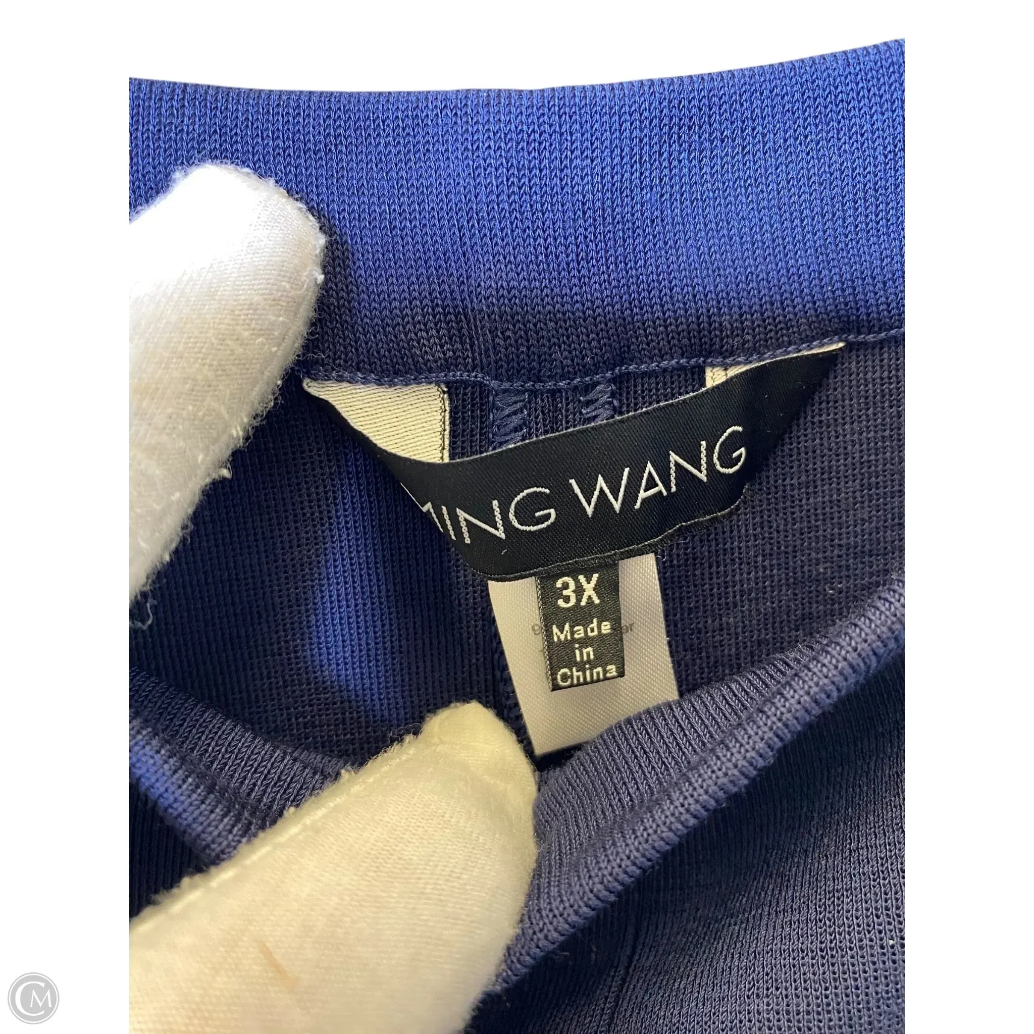 Pants Wide Leg By Ming Wang In Navy, Size: 22