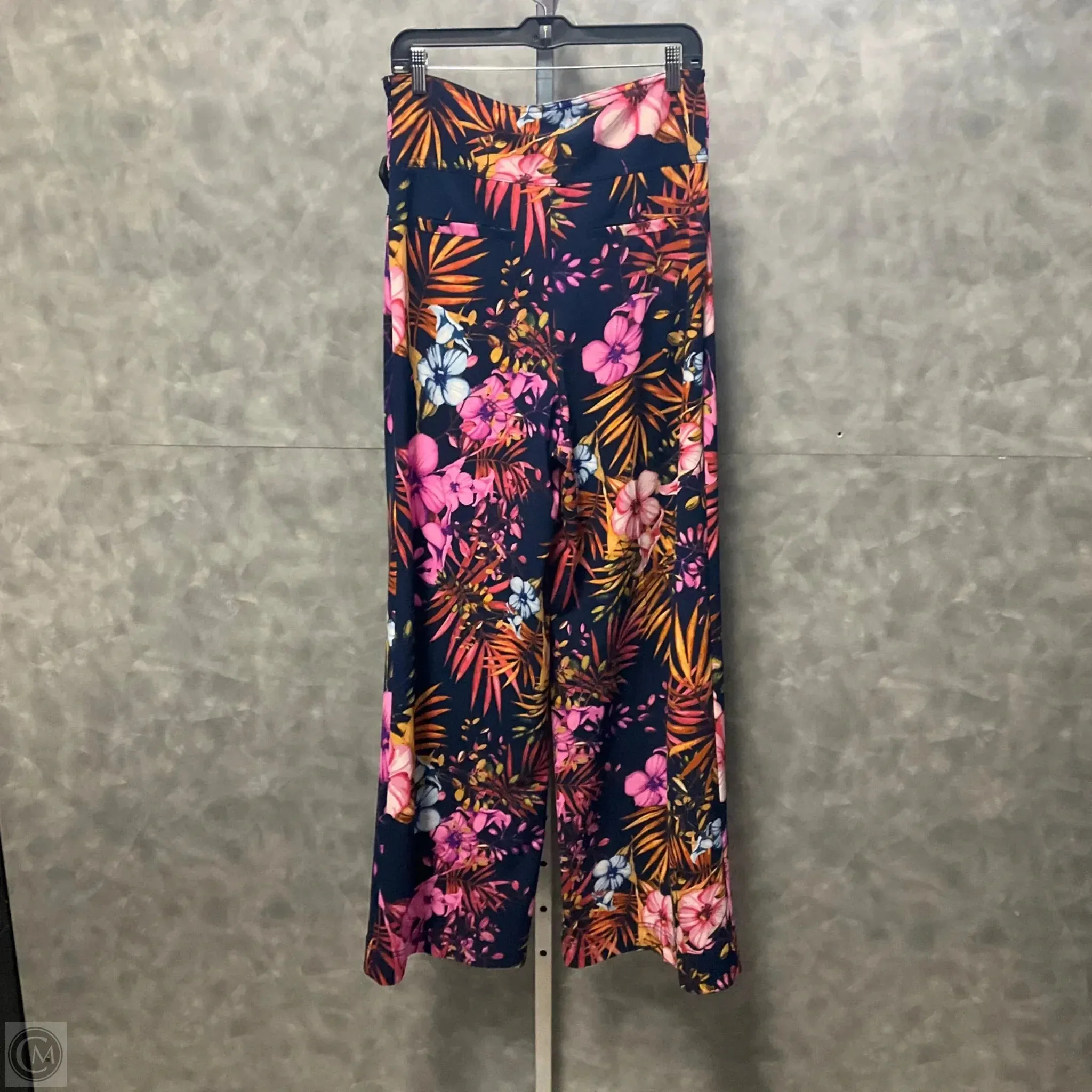 Pants Wide Leg By New York And Co In Tropical Print, Size: M