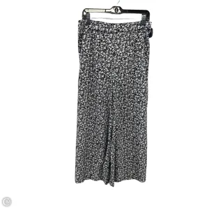 Pants Wide Leg By Shein In Black & White, Size: 8