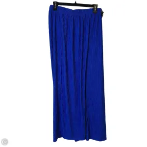 Pants Wide Leg By Shein In Blue, Size: 2x