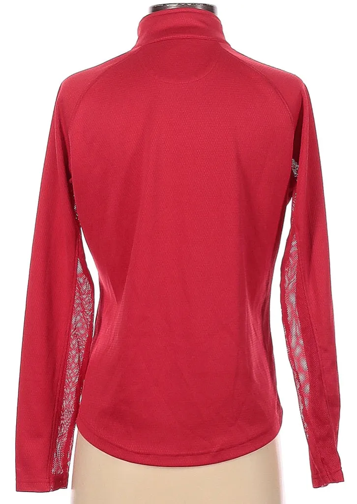 Pebble Beach Red 1/4 Zip Sun Shirt Size S