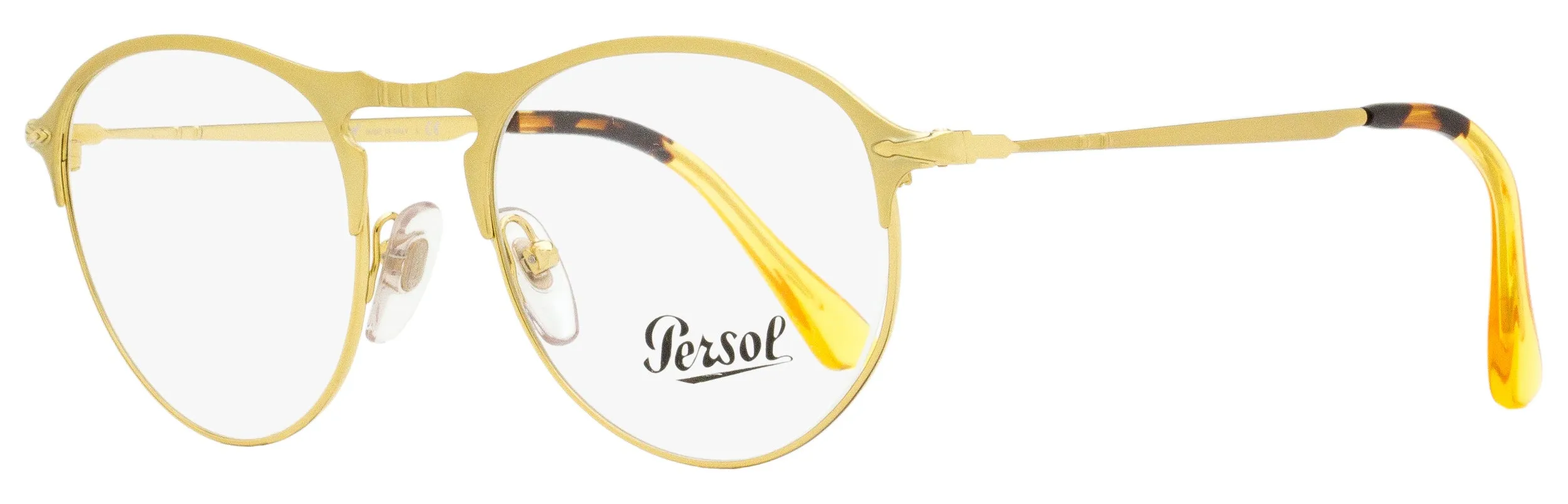 Persol Men's Aviator Eyeglasses PO7092V 1069 Painted Gold/Gold 50mm