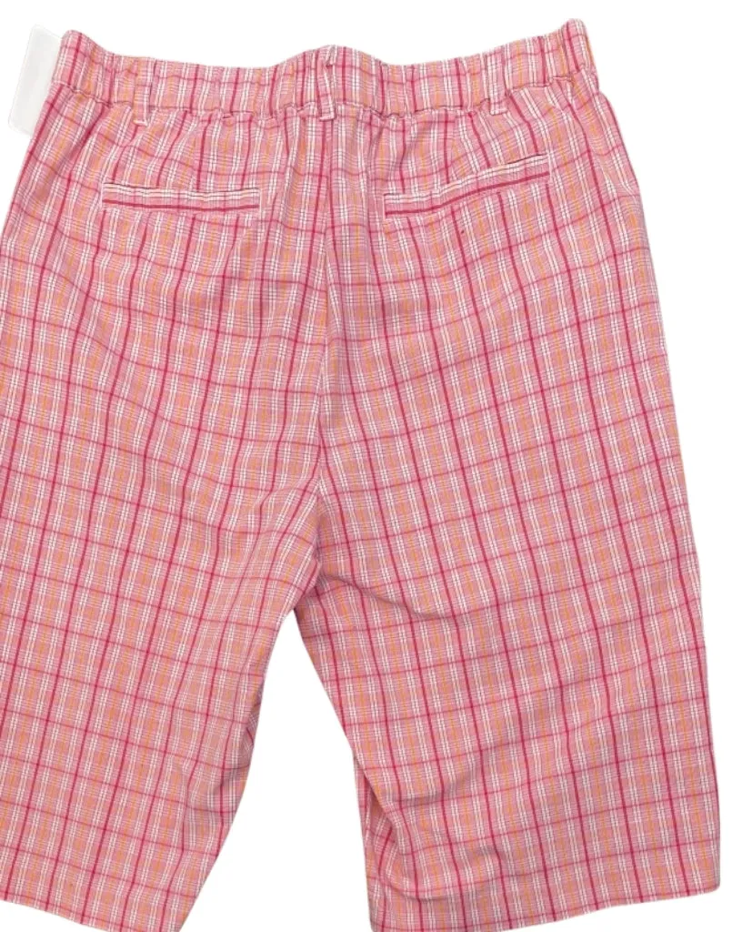 Pink & Red Plaid Shorts Size 12