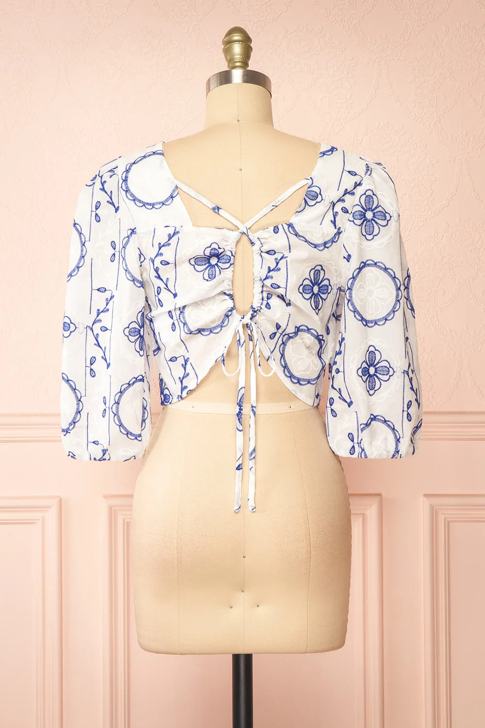 Pixy | Crop Top w/ Embroidery