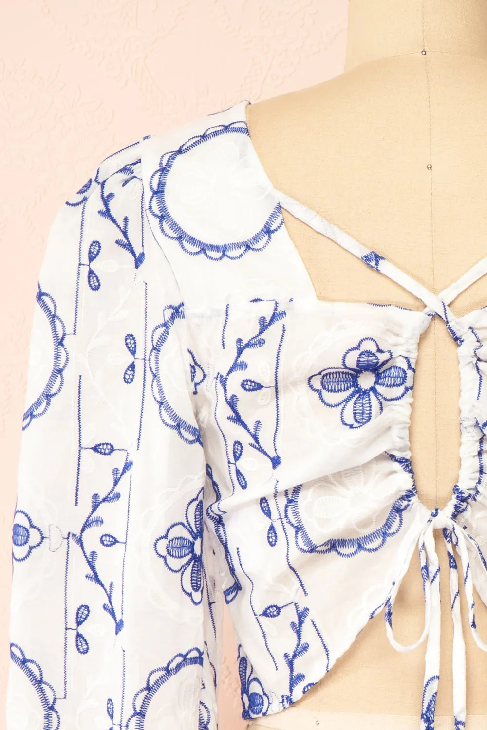 Pixy | Crop Top w/ Embroidery