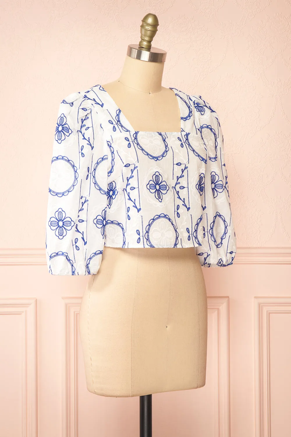 Pixy | Crop Top w/ Embroidery