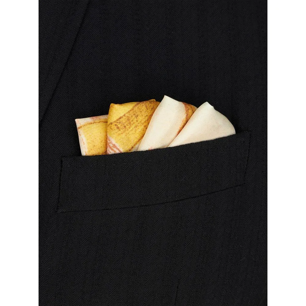 POCKET SQUARE WITH DRAGONFLIES