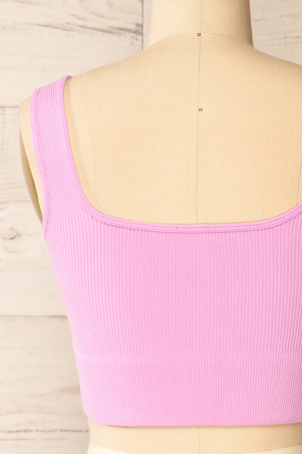 Pompei Pink | Padded Ribbed Cami Top