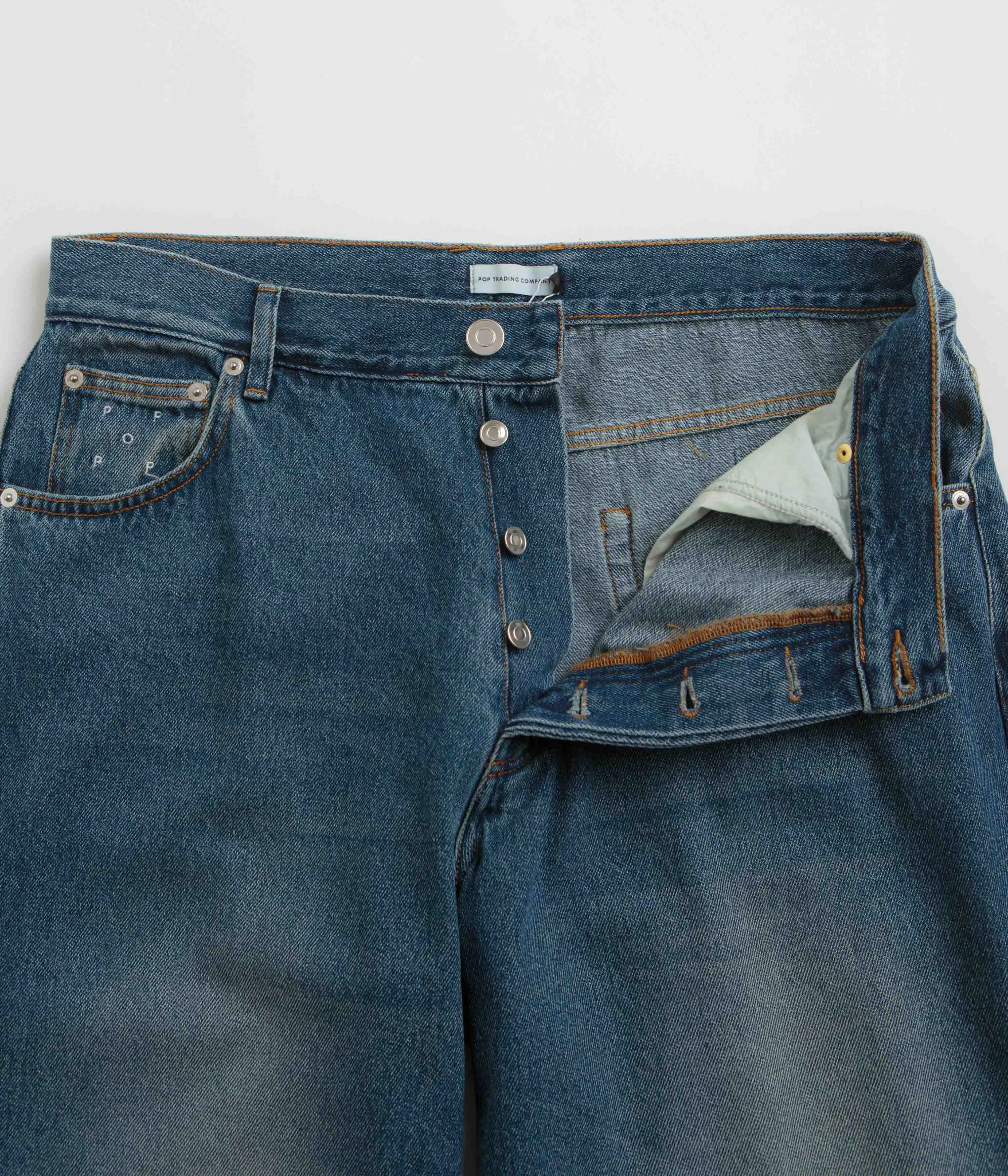 Pop Trading Company DRS Pants - Washed Denim
