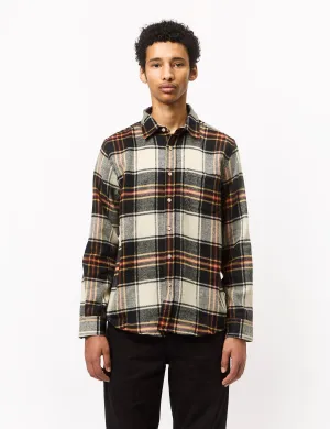 Portuguese Flannel Arc Shirt - Black/Grey/Red