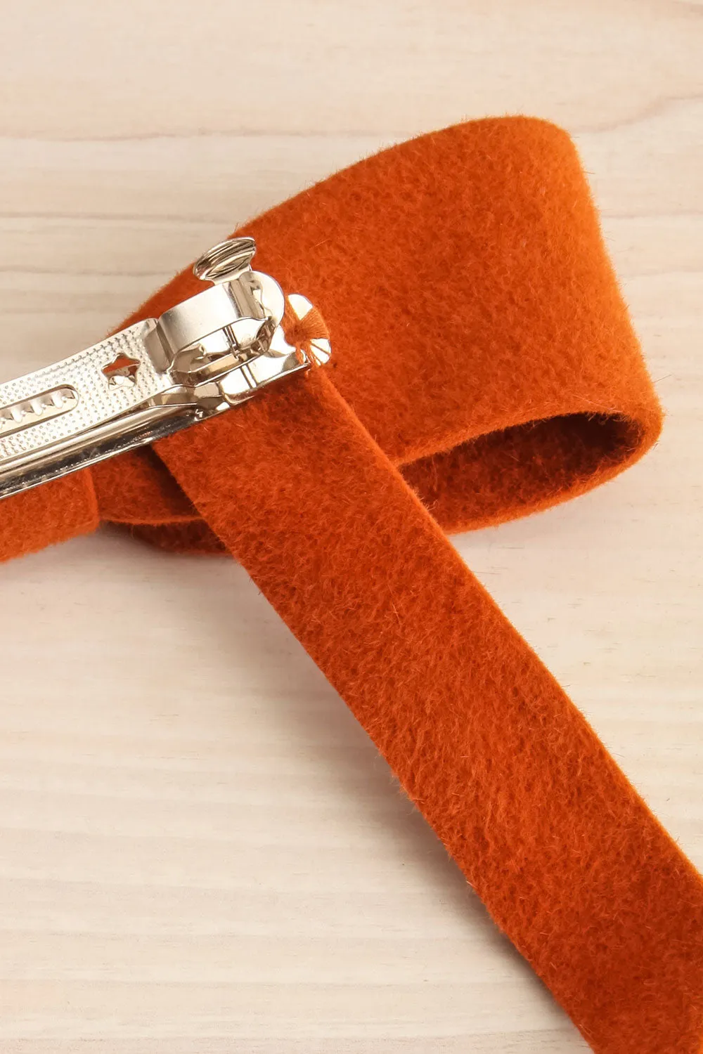 Purimosa Rust | Felt Bow Hair Clip