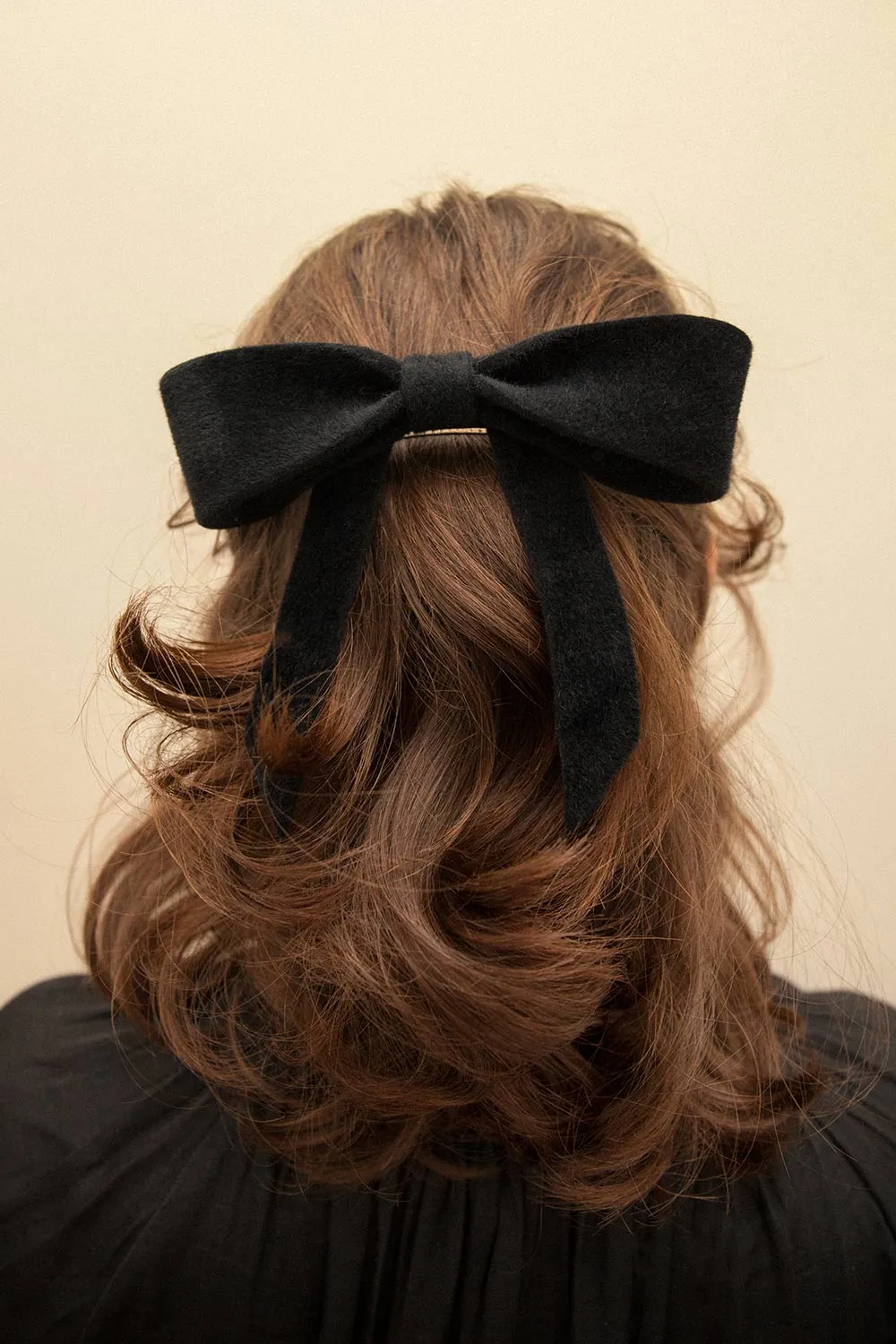 Purimosa Rust | Felt Bow Hair Clip