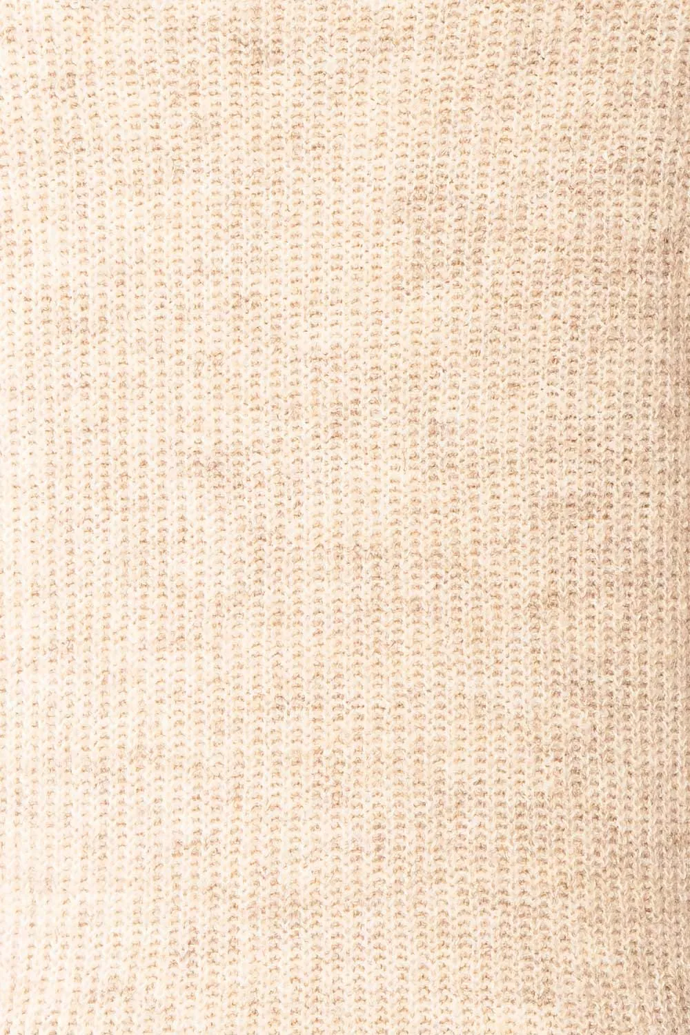 Reagan Beige | Buttoned Collar Sweater w/ Lace
