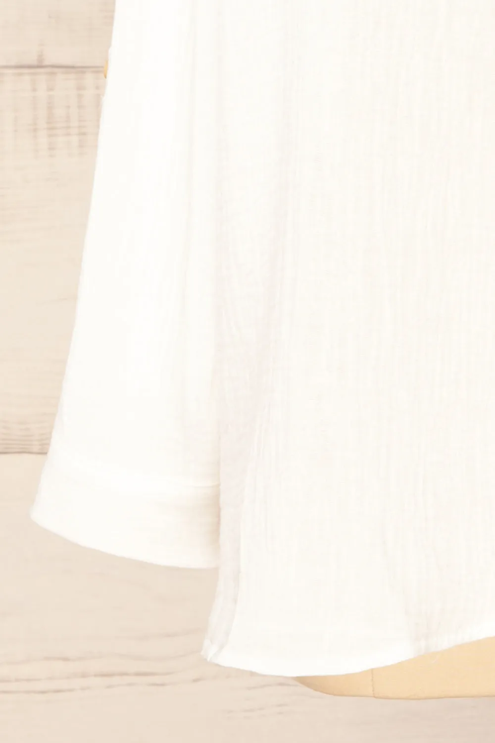 Remington White |  Long Translucent Shirt