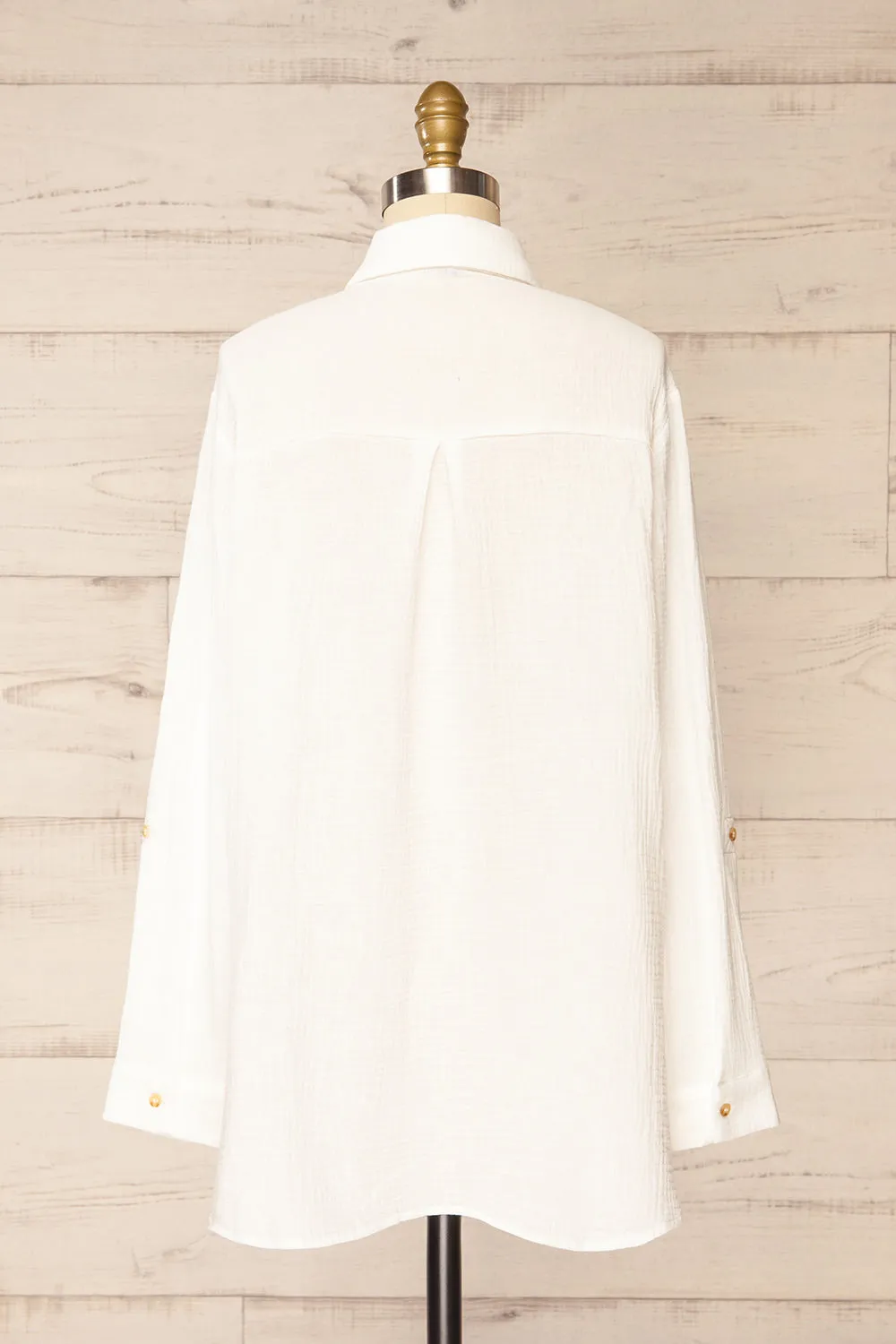 Remington White |  Long Translucent Shirt
