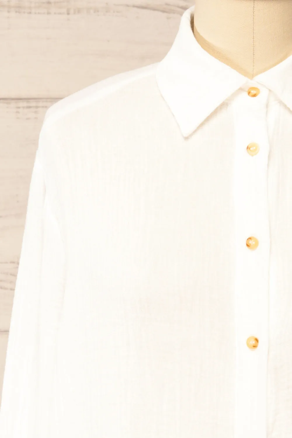 Remington White |  Long Translucent Shirt
