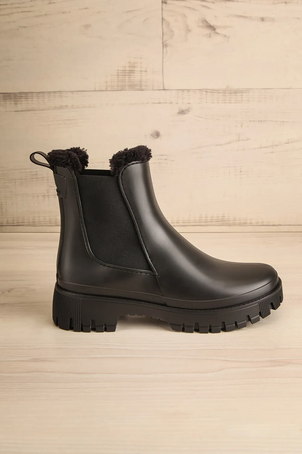 Renie | Black Faux-Fur Lined Winter Boots