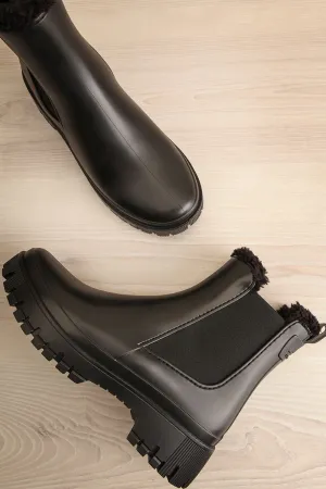 Renie | Black Faux-Fur Lined Winter Boots