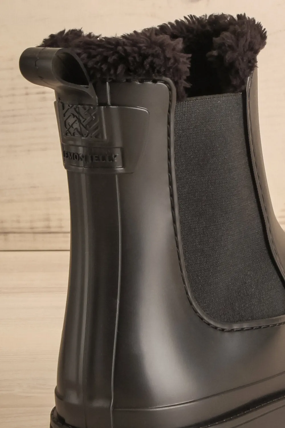 Renie | Black Faux-Fur Lined Winter Boots
