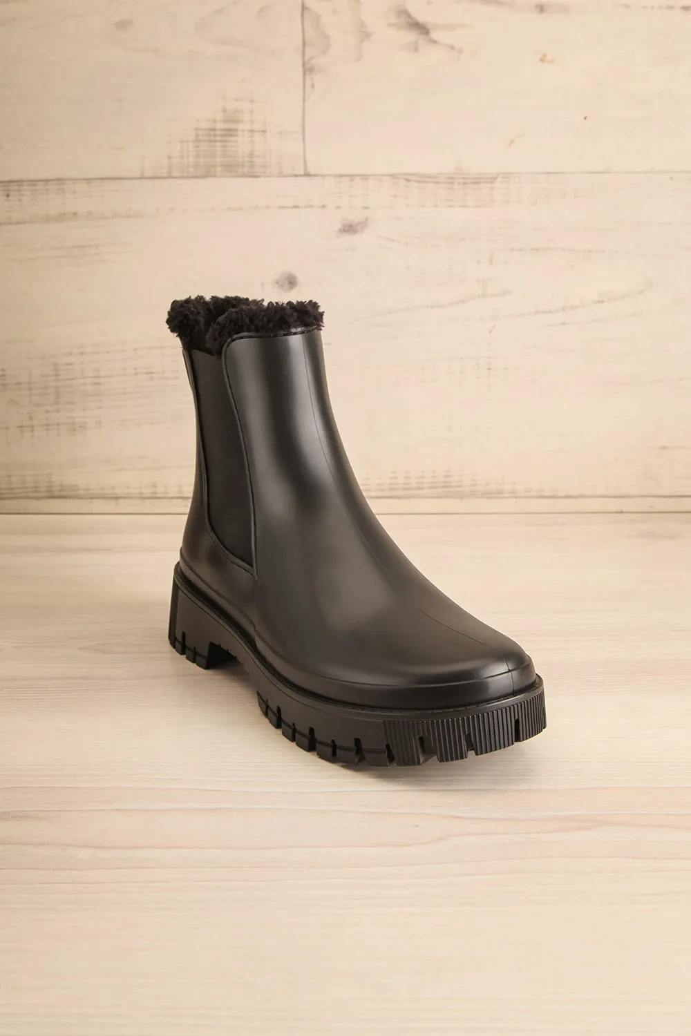 Renie | Black Faux-Fur Lined Winter Boots