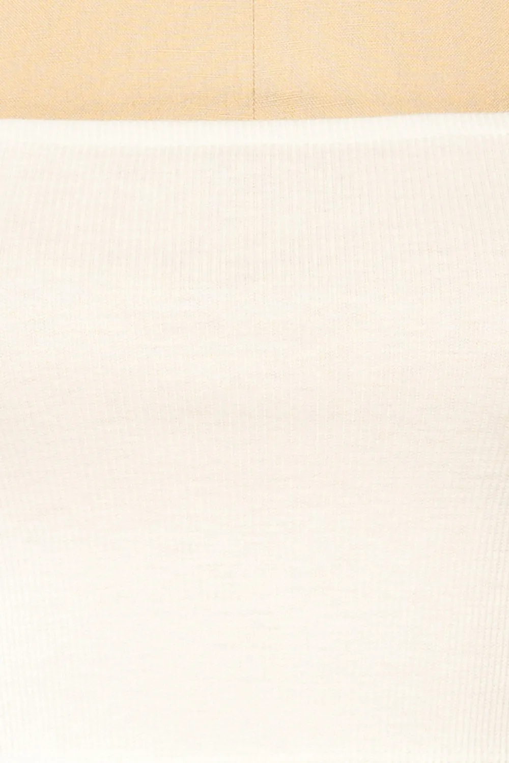 Rimini White | Cropped Ribbed Cami