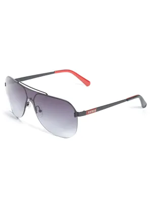 Rimless Shield Sunglasses