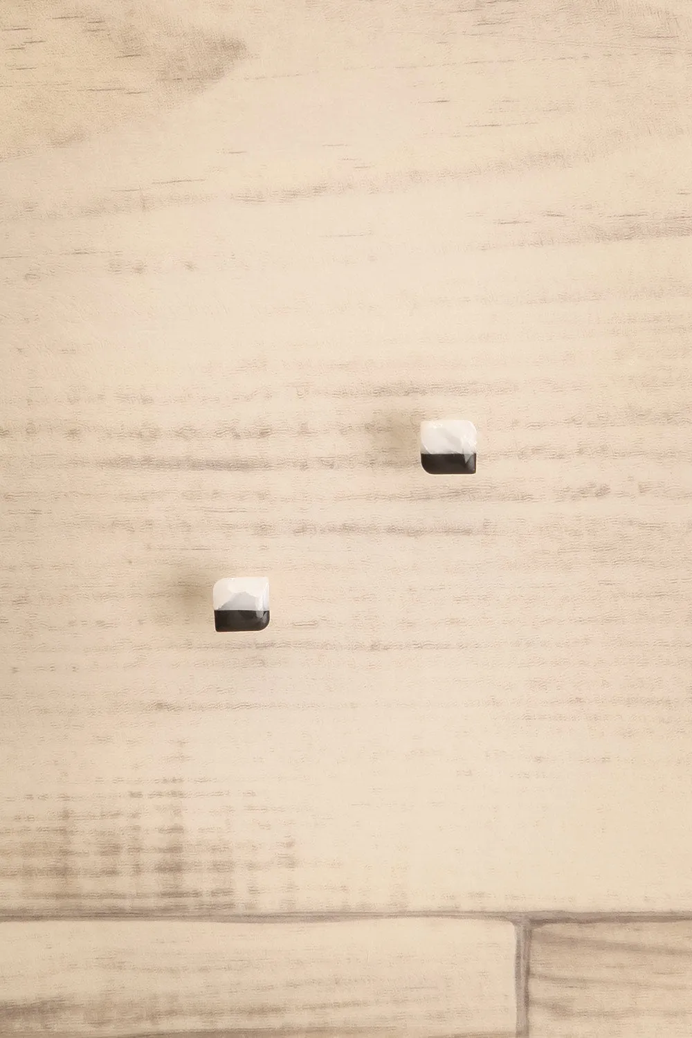 Riven Black | Square Stud Earrings