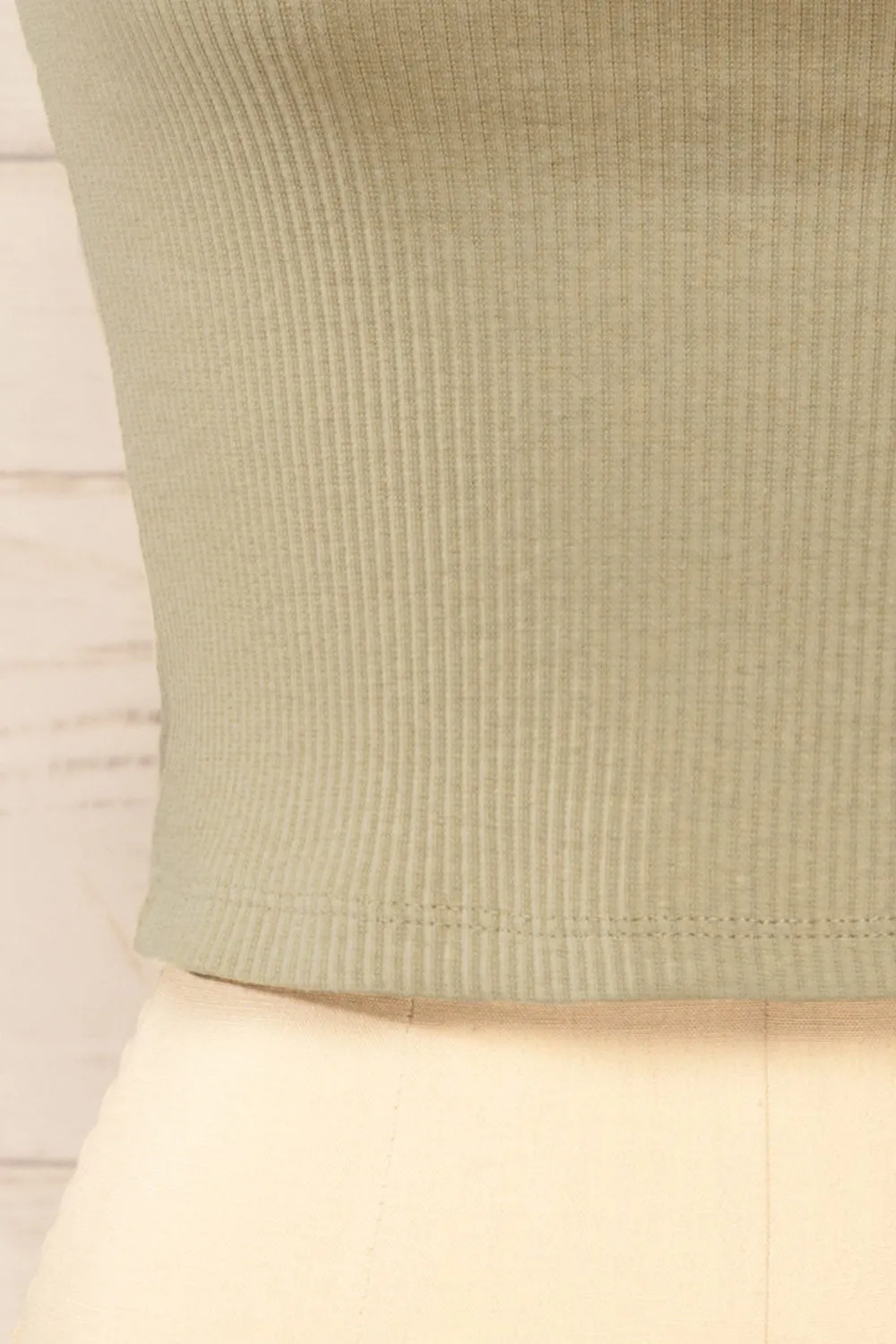 Rizzo Sage | Ribbed Tank Top