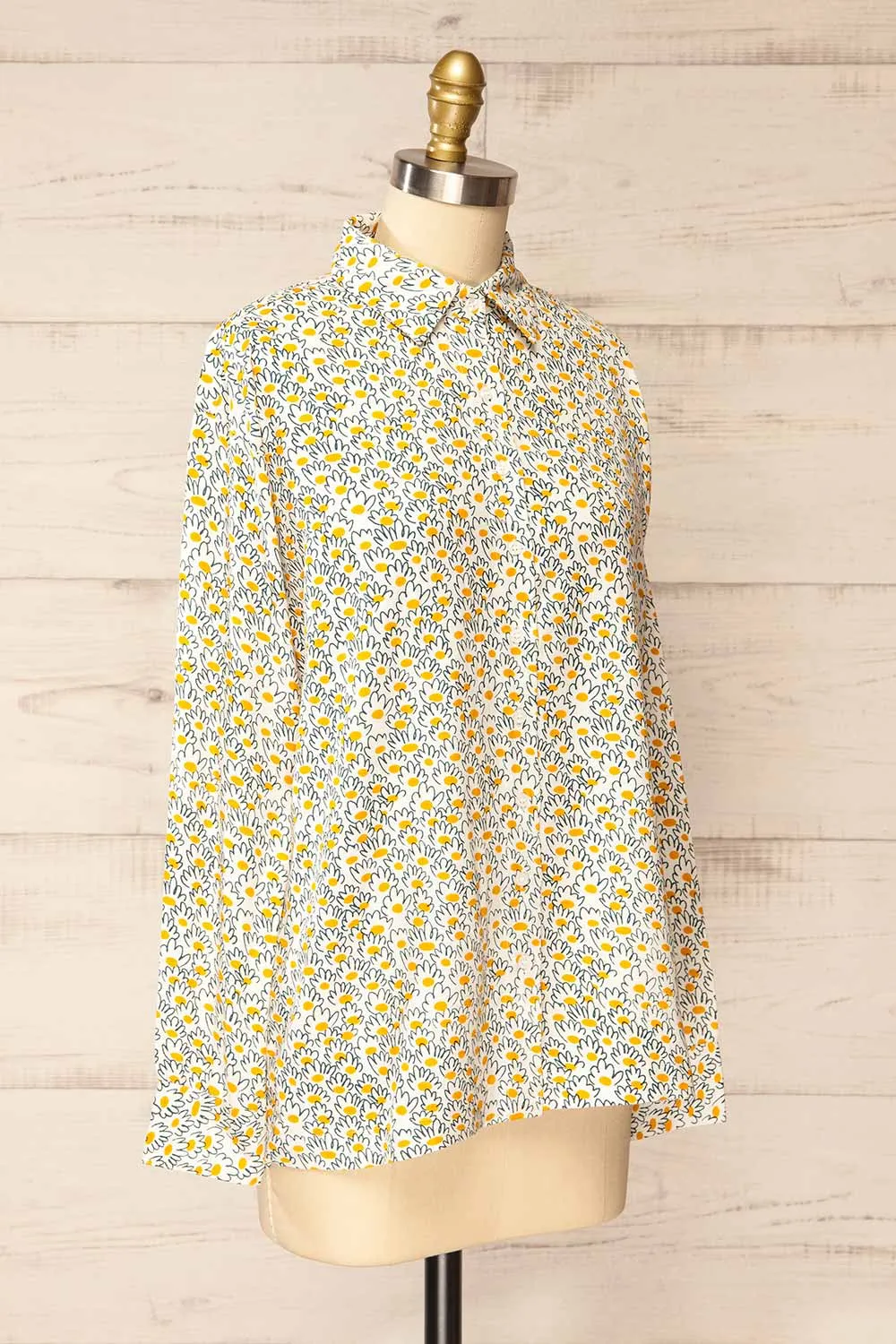 Rudyard | Daisies Printed Button-Up Shirt