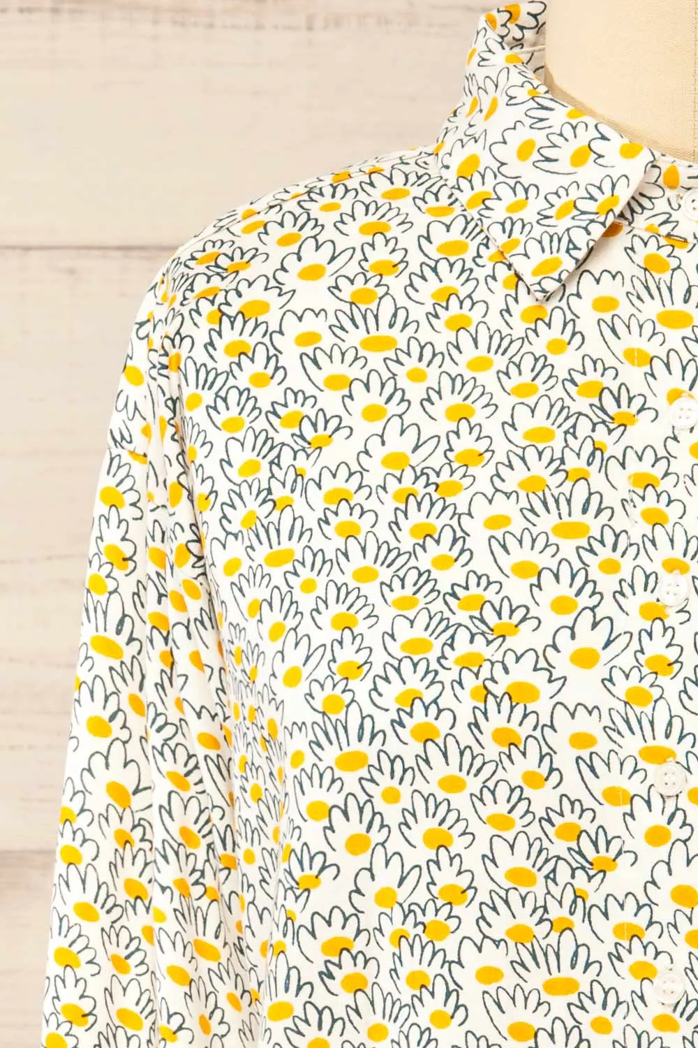 Rudyard | Daisies Printed Button-Up Shirt