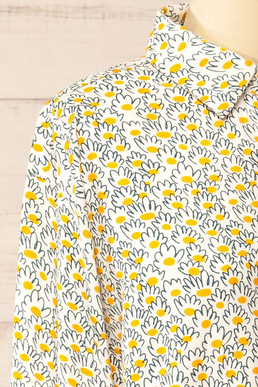 Rudyard | Daisies Printed Button-Up Shirt