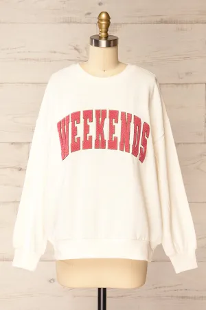 Rusca | Oversized "Weekends" Sweatshirt