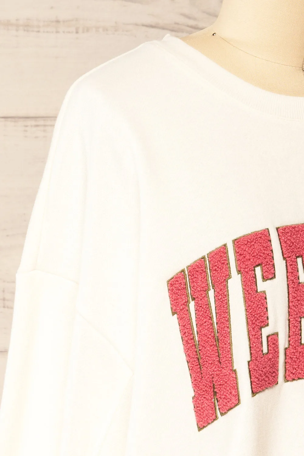 Rusca | Oversized "Weekends" Sweatshirt