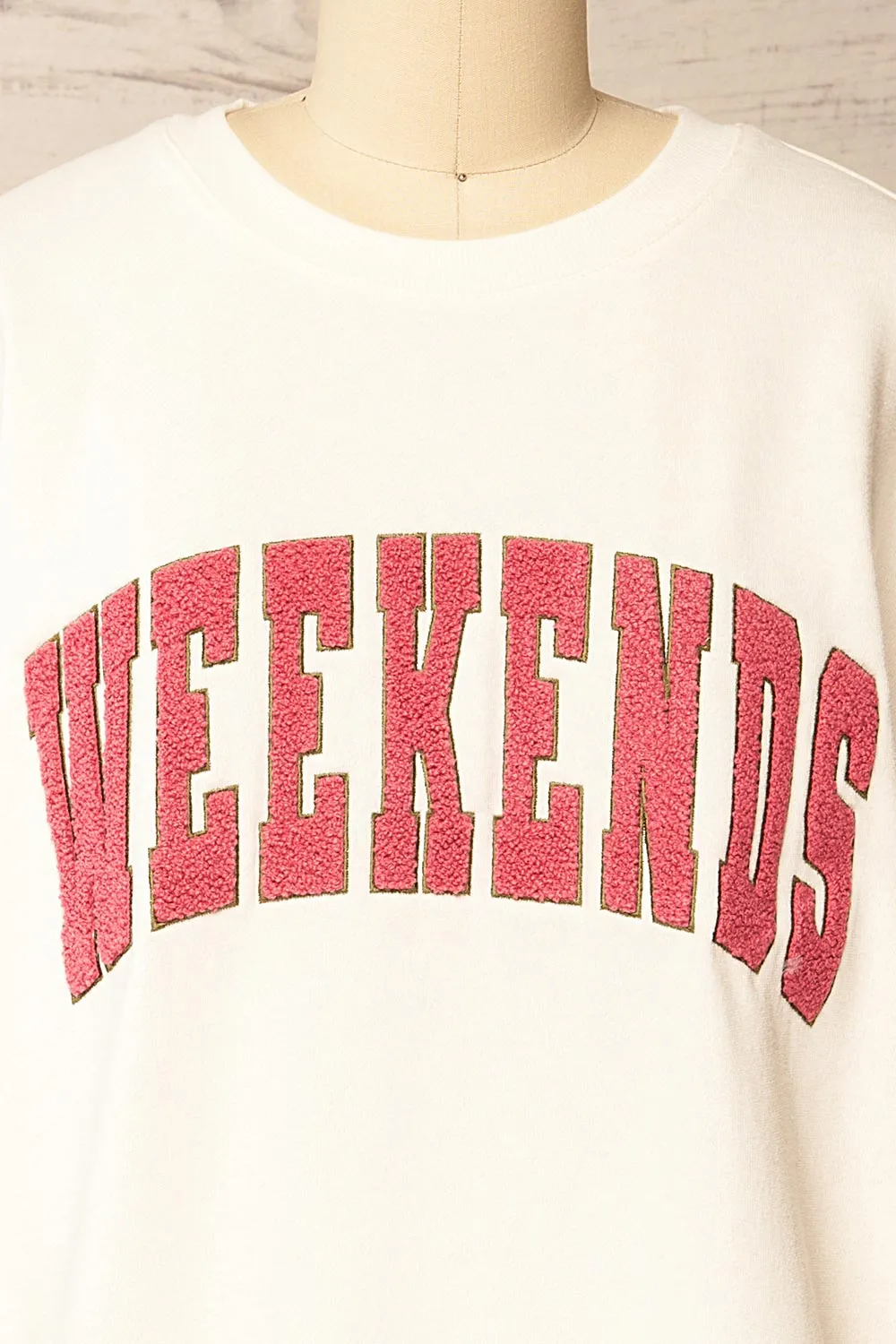 Rusca | Oversized "Weekends" Sweatshirt